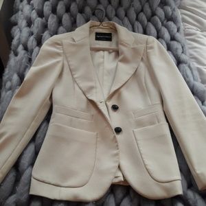 Emporio Armani White Tailored Blazer